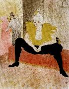Henri  Toulouse-Lautrec The Seated Clowness France oil painting artist